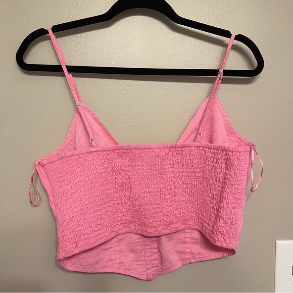 NWT UO Hook and Eye Corset Pink L - Picture 2 of 4